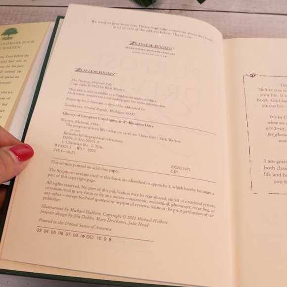 The Purpose Driven Life What on Earth Am I Here For? by Rick Warren Hardcover - Picture 12 of 12